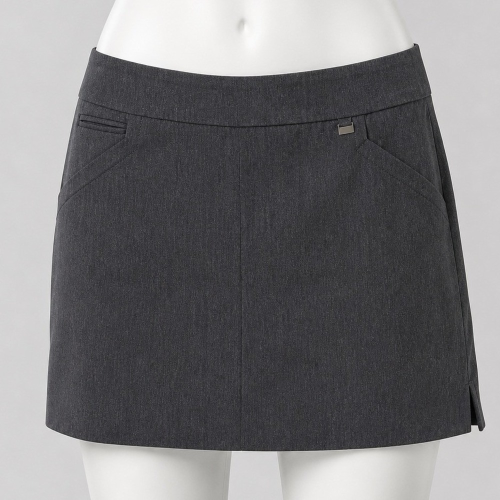 EP‎ New York Gray Skort Women's Large Golf Tennis Minimalist Athleisure Club Y2K